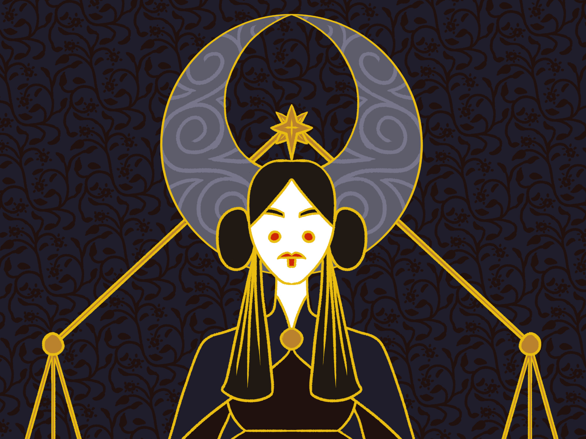 crop of the Padme icon showing her face